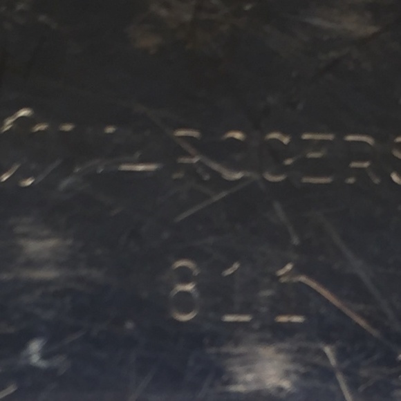 VTG Wm Rodgers silverplate glass relish tray - Picture 6 of 6